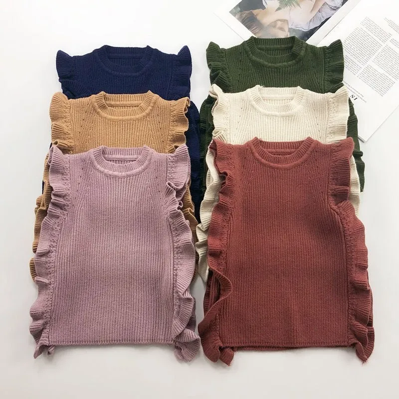 Primavera otoño bebé niña chaleco ropa de invierno moda de madera oreja chaleco 2 3 4 5 6 años Niño niña tejido de Bebé Ropa|Chalecos| - AliExpress