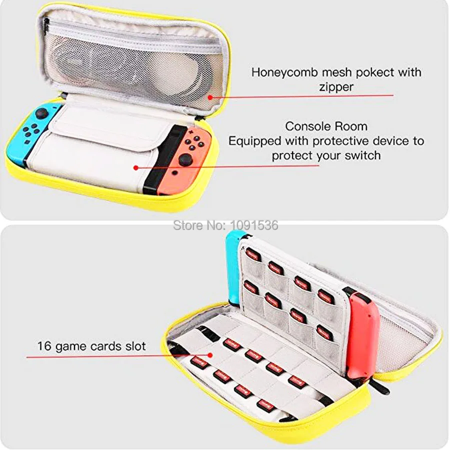 Дорожный Чехол сумка для хранения с ручкой джойстика Nintendo Switch и