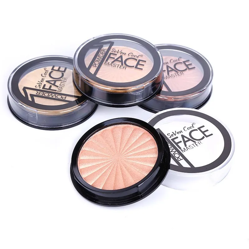 Blueness 1 коробка Макияж Highlighter пудра мерцающий хайлайтер палитра контур лица