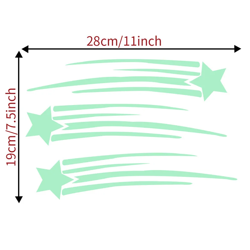Светится в темноте светящиеся флуоресцентные ПВХ наклейки на стену декоративные