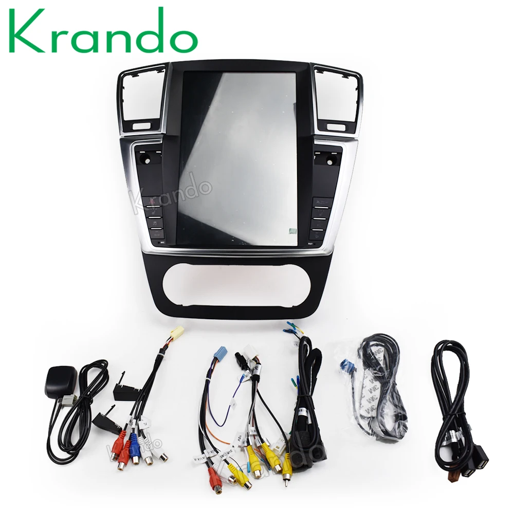 Flash Deal Krando Android 8.1 12.1" Tesla Vertical screen car multimedia player GPS for BENZ ML GL 2013-2015 navigation radio system 5