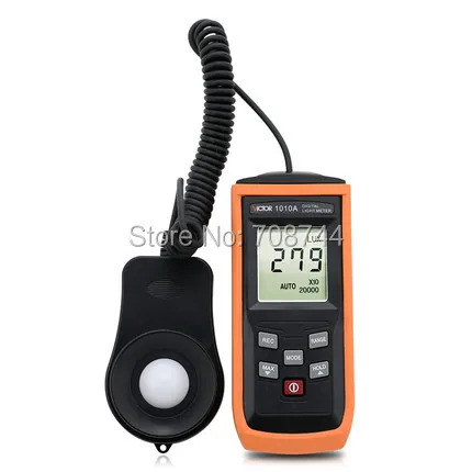 

4 digit LCD Display VICTOR VC1010A Digital Lux Meter Photo Light Meter Lumens Test
