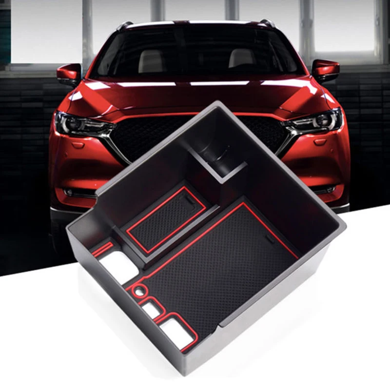 

Car Central Interior Glove Tray Armrest Storage Box Replace For Mazda CX-5 17-18