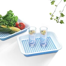 Элегантный двухслойный дренажный лоток теаберри сливная корзина фруктовый поддон для хранения овощей