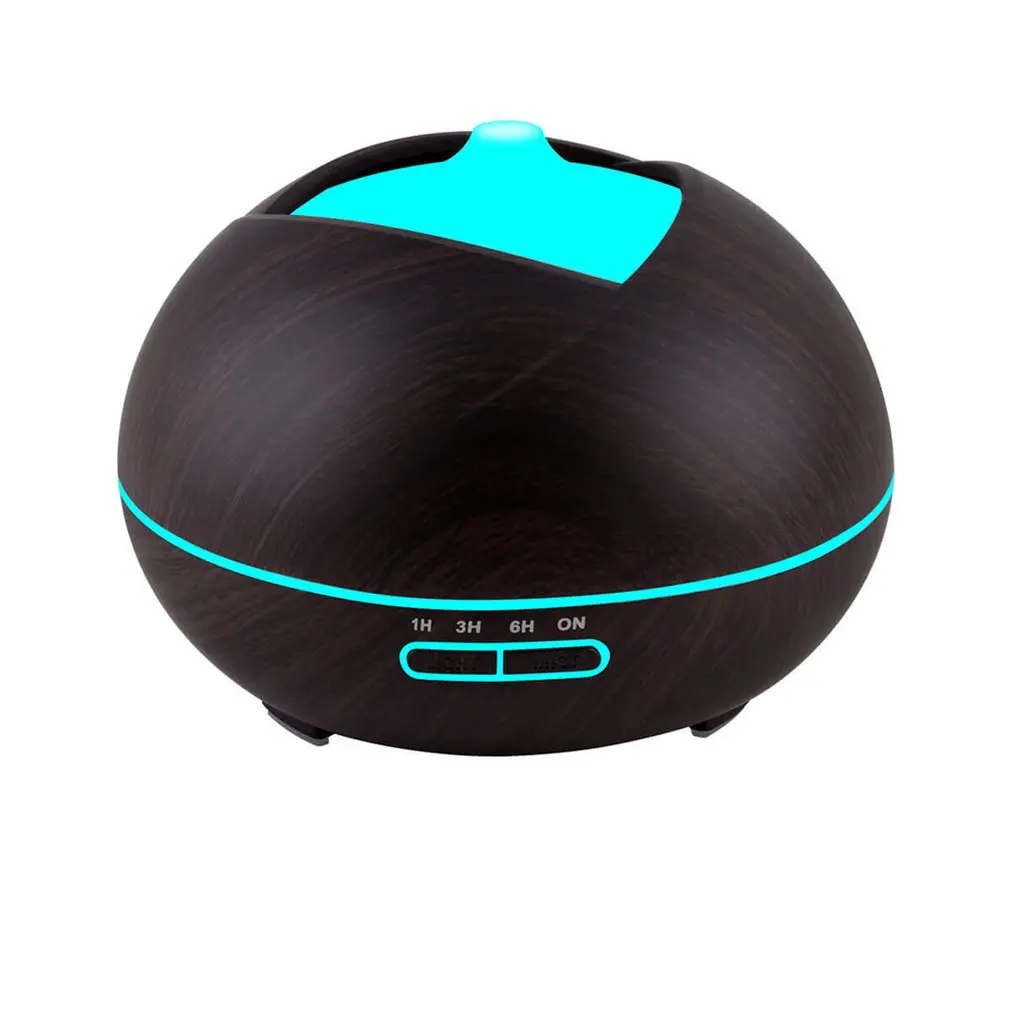 

Dark Brown Wood Grain Household Silent Short Mouth Aromatherapy Machine Essential Oil Diffuser Mist Humidifier