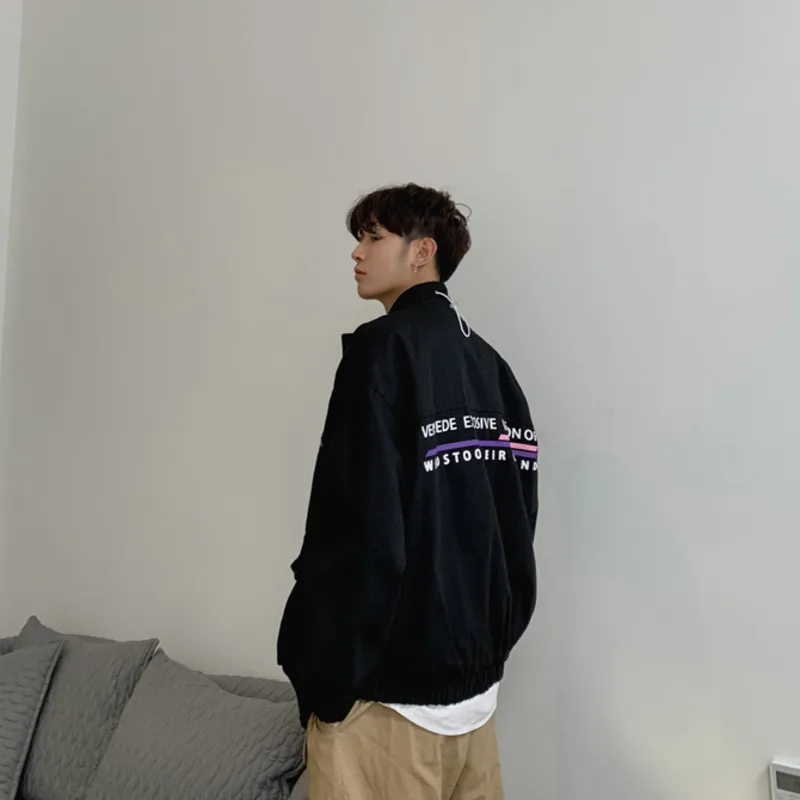 Spring New Jacket Men Fashion Solid Color Casual Tooling Wind Jacket Man Streetwear Hip Hop Loose Bomber Jacket Male Clothes Spring New Jacket Men Fashion Solid Color Casual Tooling Wind Jacket Man Streetwear Hip Hop Loose Bomber Jacket Male Clothes