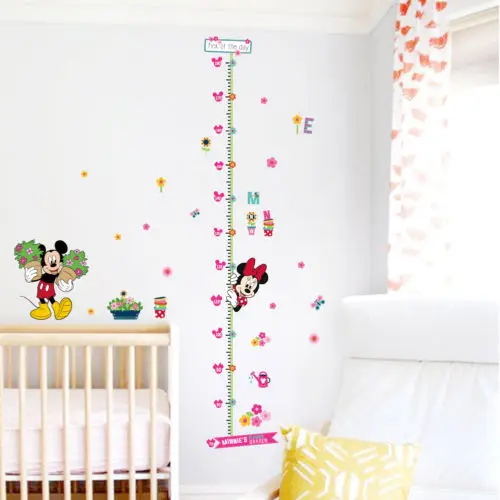 

Minnie Mouse Height Chart Wall Sticker PVC Kids Home Nursery Decor