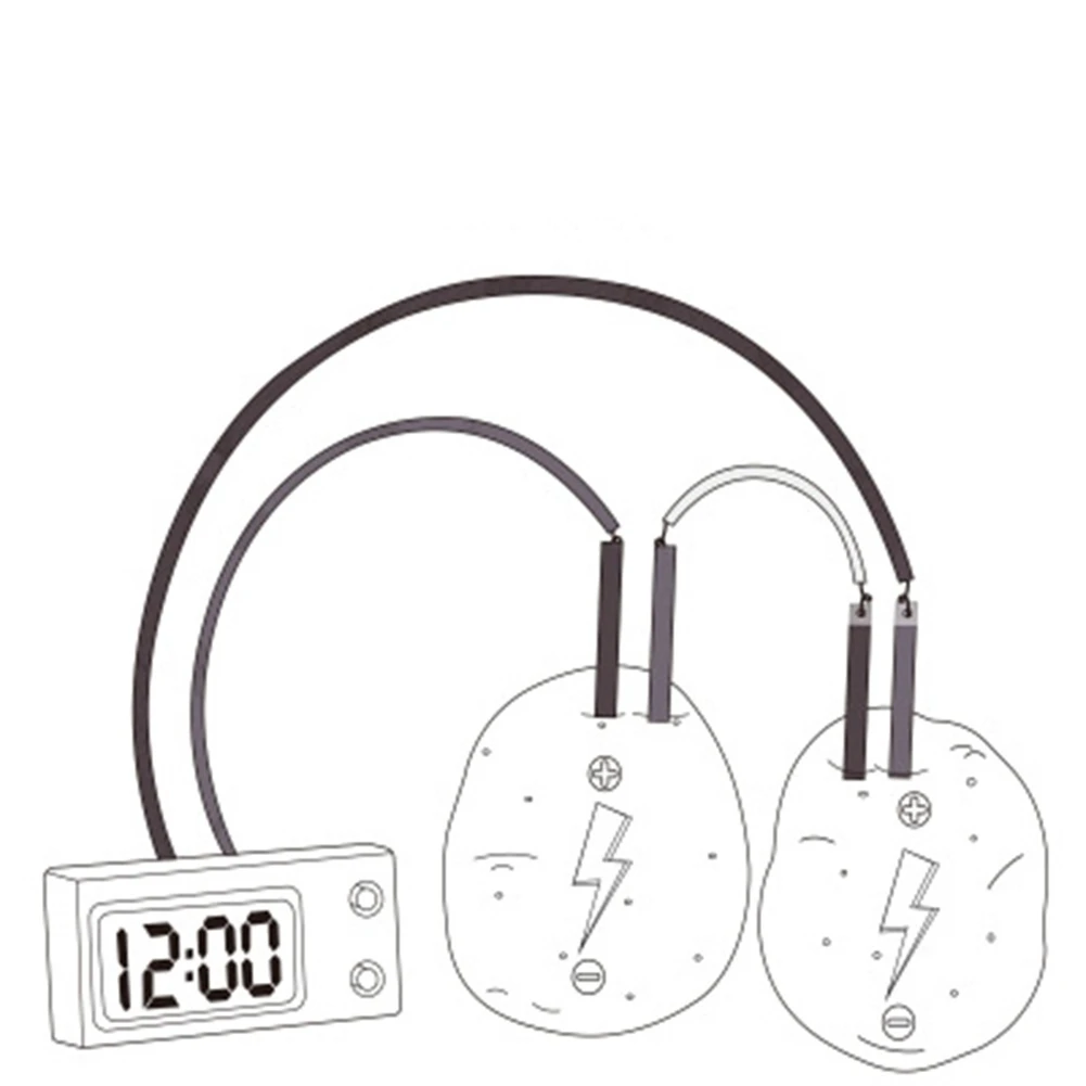 Творческие образовательные часы картофель таймер охраны окружающей среды DIY технологии Малый производственное оборудование для физических экспериментов