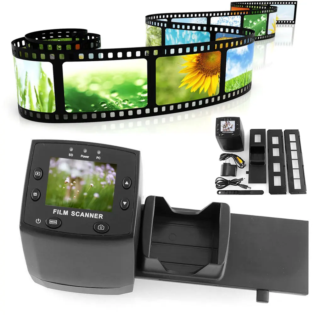 

EC717 2.4inch Digital Image Viewer High Resolution Tool LCD Display JPEG Slide Film Scanner Negative Films Converter Photography