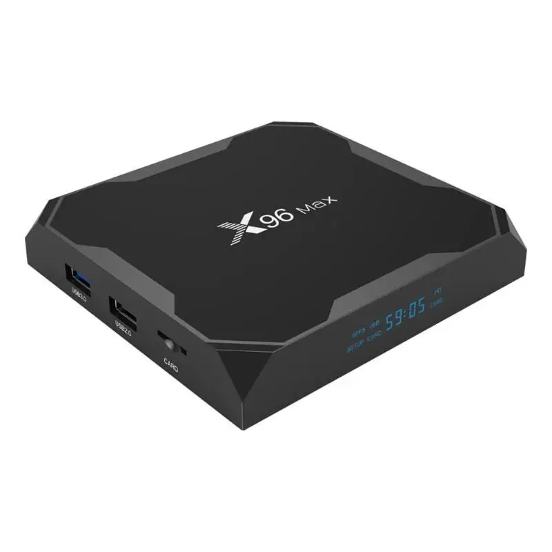 

New X96Max Smart TV Box Android 8.1 Amlogic S905X2 Quad Core 2.4G WiFi BT H.265 4K Set-top Box Media Player