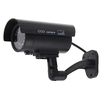 

Pretending Counterfeit CCTV Camera Cam Imitation Red LED Waterproof Indoor / Outdoor Home Security
