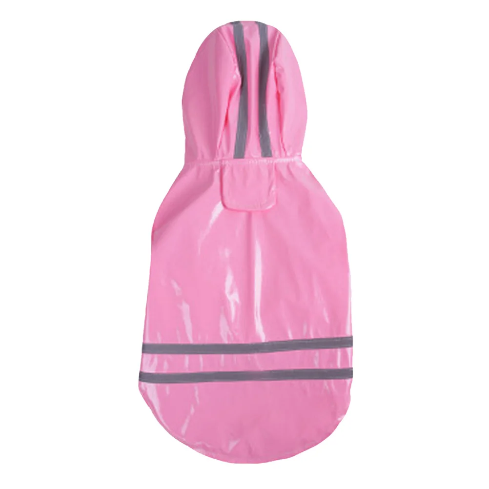 

Fashion Pet Rainy Days Slicker Pet Rain Light-reflecting Jacket Dog Hooded Raincoat - Size M (Pink) A30