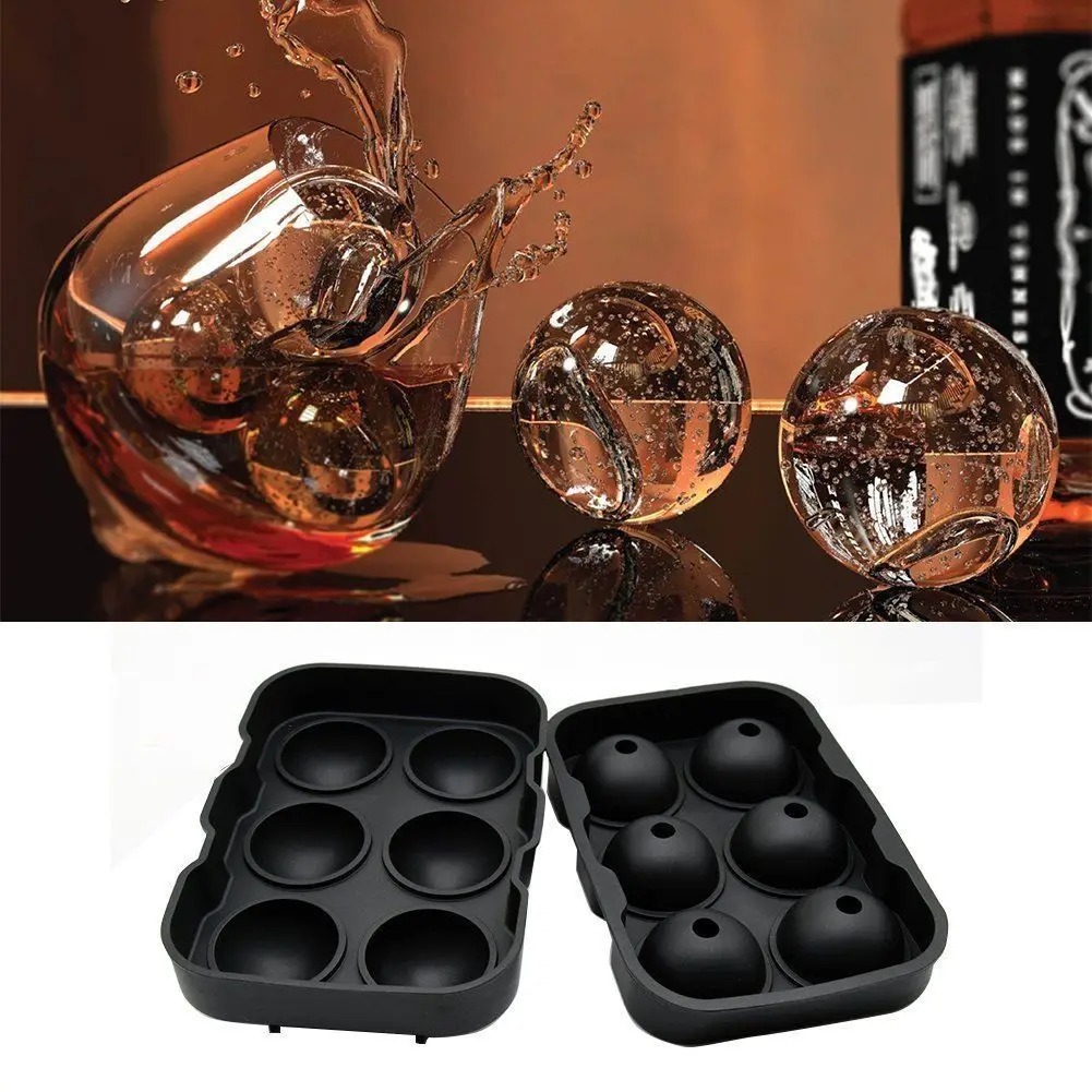 

ICE Balls Maker Round Sphere Tray Mold Cube Whiskey Ball Cocktails Silicone Ice Cream Tubs