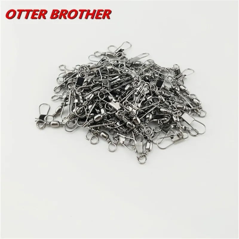 30pcs Fishing Swivels Interlock SnapTackles Winter Metal Lure Fish Carp Connector Copper Carabiners Gear Accessories Tools fishing swivels fishing accessories fishing tools fishing tool fishing tackle