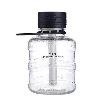 

300ml Bucket humidifier，Desk Humidifier LED Night Light Cool Mist Humidifier with Timed auto shutdown for Office Home Car Baby