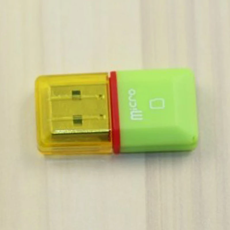 3 шт. Алмазный USB 2,0 высокоскоростной Micro SD SDHC TF кард-ридер Поддержка 128 МБ-32 Гб