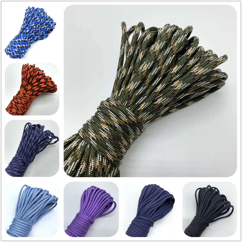 

5yards/Lot 4mm Paracord Bracelet Rope Jewelry Making 550 Cord Lanyard Rope Mil Spec Type III 7 Strand Climbing Camping