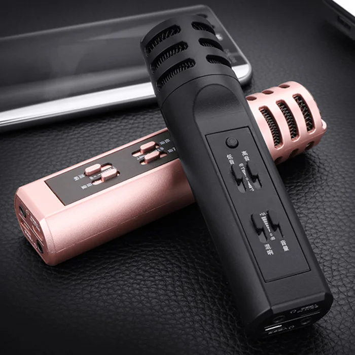 Excelvan микрофон F9 для мобильного телефона ручной караоке USB KTV плеер динамик Запись