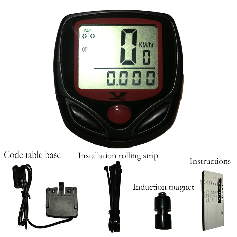 

Riding Speed Odometer Waterproof LCD Digital Display Bicycle Odometer for bicycles
