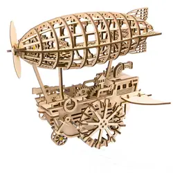 3D головоломка головоломки деревянные головоломки для летательного аппарата Наборы Engineering игрушки механические комплект шестеренок