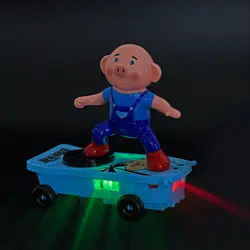1 компл.. дети скейтбординг свинья Электрический акробатика мальчик игрушка автомобиль Drift игрушечные лошадки для детей