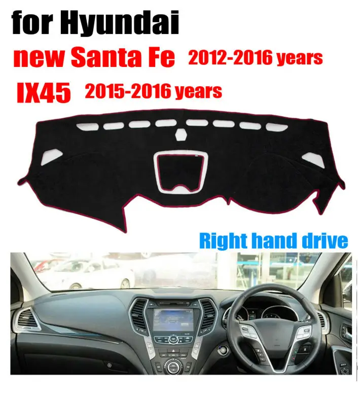 Крышка приборной панели автомобиля коврик для Hyundai new Santa Fe 2012 2016 IX45 2015 правый руль