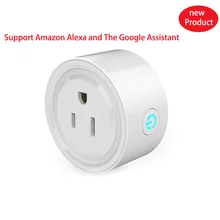 Alexa Голосовая синхронизация беспроводная WiFi умная розетка мобильное приложение пульт дистанционного управления вилка