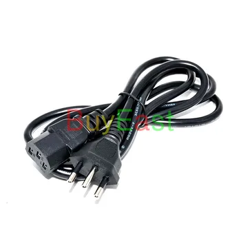 

2 X Brazil Plug 3 Prong Power Cord Cable 1.5M 0.75 Square for Desktop Printers Monitors 10A 250V