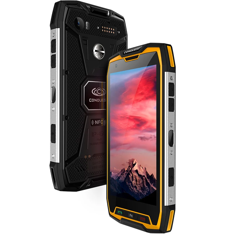 Conquest S9 IP68 водонепроницаемый ударопрочный мобильный телефон 6 ГБ+ 64 Гб/128 ГБ 5," FHD MTK6757 2,6 ГГц Восьмиядерный Android 7,1 4G смартфон