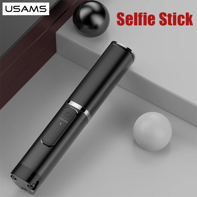 

USAMS Bluetooth Selfie Stick Portable Handheld Smart Phone Camera Tripod with Wireless Remote For iPhone Samsung Huawei Android