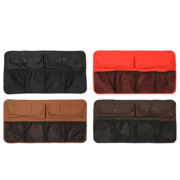 

Car Rear Seat Back Storage Bag Multi Hanging Nets Pocket Trunk Organizer Black Red Dark Brown Coffee Interior Accessories