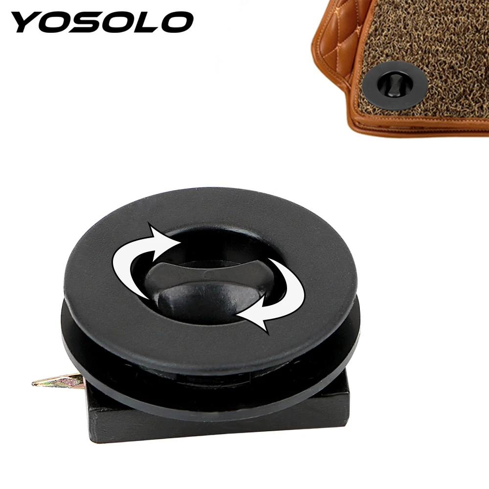 

YOSOLO 2 piece/set Plastic Car Mat Clamps Interior Carpet Fixing Auto Footcloth Fastener Clip Auto Mat Organizer