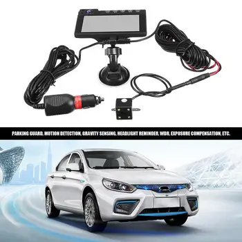

AI CAR FUN Driving Recorder 4 Inch Three-Way Car Inside Outside HD 3 Lens Front Rear Three Recording Reversing Dashcam