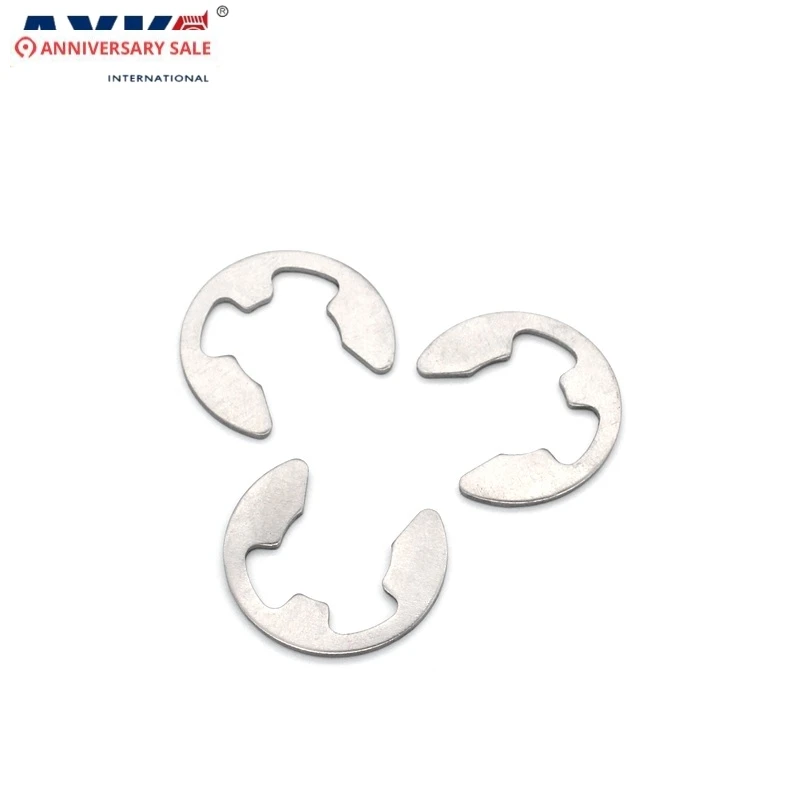 

M12 M15 304 Stainless Steel 304ss DIN6799 Retaining Ring For 12mm 15mm E-Ring E Clip Snap Ring Shaft Circlip