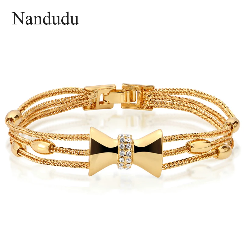 

Nandudu ON SALE Metallic Style Bracelets for Women HOT SALE Women Girl Bracelet Bangle Jewelry Gift B948