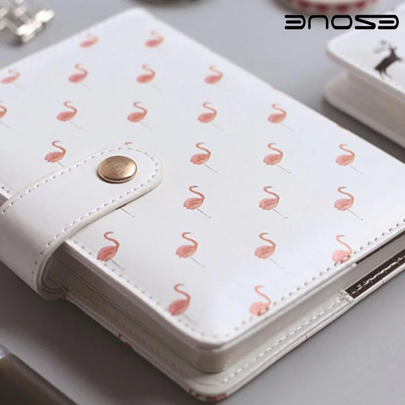 

NEW Flamingo Deer Hardcover Notebook Diary Note Writing Pockets Book Travel Journal Daily Planner School WJ-XXWJ202- Affordable