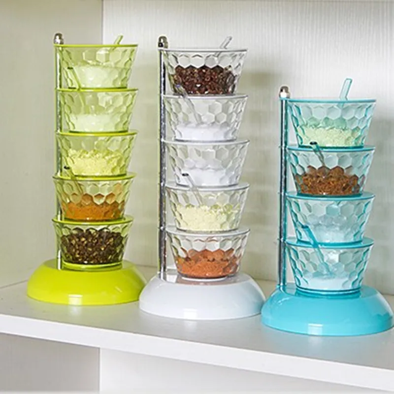 

Creative Rotation Seasoning Box Storage Box Home Kitchen Seasoning Useful Gadgets