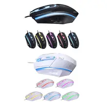 199 USB Проводная игровая мышь 4 кнопки 1600 dpi красочная подсветка оптический геймер мышь для ноутбука рабочего стола