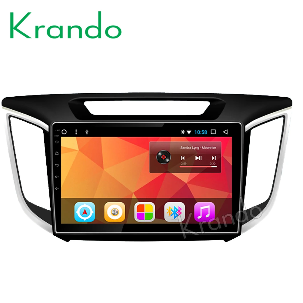 Система мультимедийная Автомобильная Krando 8 1 дюйма IPS Android 10 для HYUNDAI IX25 / CRETA
