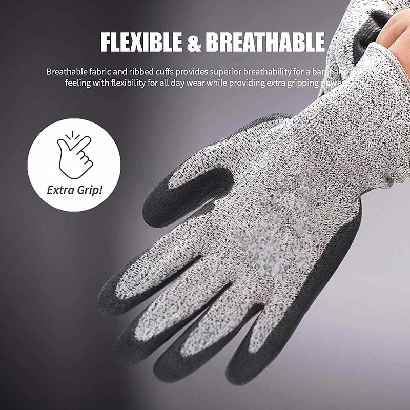 

Protective Gloves Nitrile Material Impregnated Cut-proof Gloves Industrial Grade HPPE Gardening Gloves Labor Protection Supplies