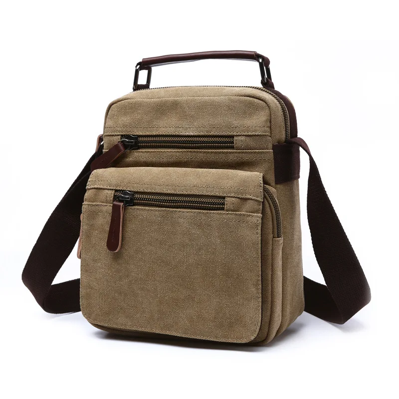 

Canvas Shoulder Bag Men Handbags Casual Totes Crossbody Bags For Men Messenger Bag Mini Flap Travel Bags Blue Black Coffee