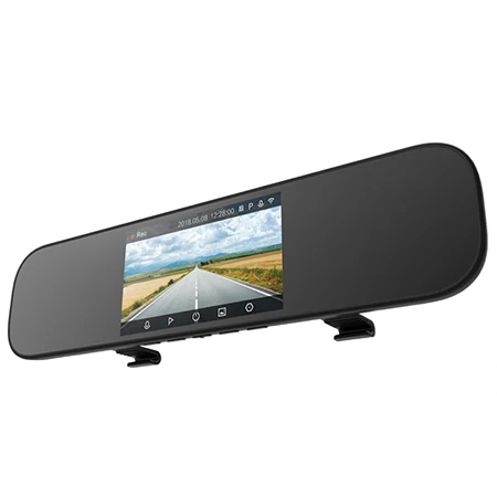 Xiaomi Mijia 5 Inch Dash Cam Touchscreen 1080P Smart Rearview Mirror Car DVR Support Voice Control Double Recording Function