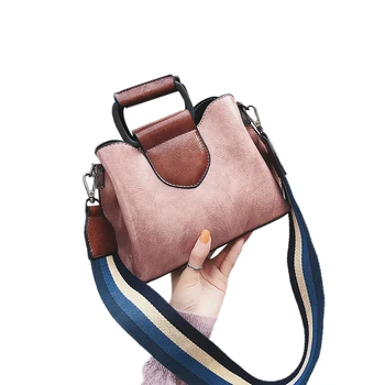 

Pu Leather Handbags Women Bags Panelled Handbag Shoulder Strap Fashion Crossbody Bag