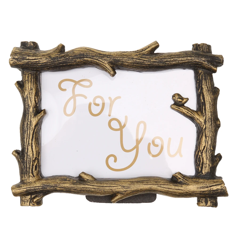 

Antique Style Golden Creative Branch Design Home Decor Photo Frame Resin Picture Frame Wall Hanging Artwork Supply