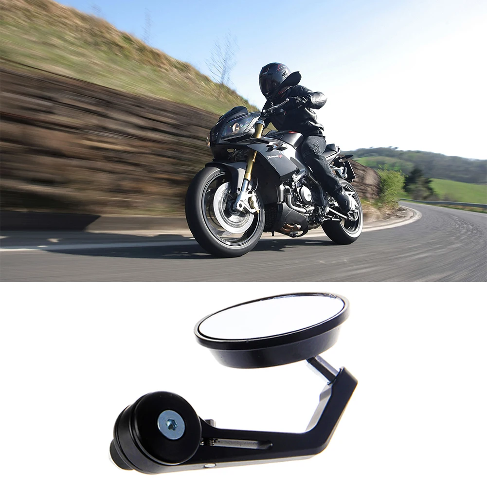 

7/8 Inch 22MM Mirror Universal Motorcycle Rearview Mirror Aluminum Alloy Round Shaped Motorcycle Rear View