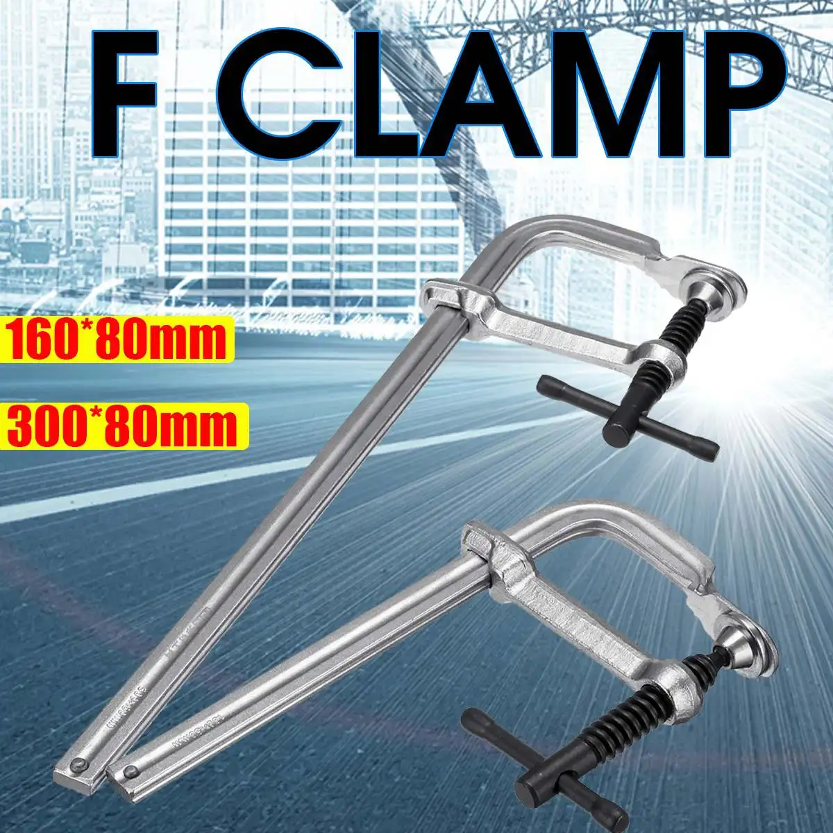 

Heavy Duty Adjustable F-Clamp For Woodworking Clamping Carpenter Building Tool G/F Clamp Bar Quick Ratchet Release DIY Hand Tool