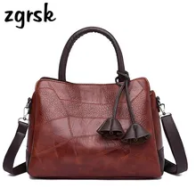 Female Luxury Leather Handbags Women Famous Brands Bags Designer Tassel Women Shoulder Crossbody Messenger Bag Casual Tote dalfr women messenger bags pu leather famous brands shoulder bag luxury women top handle bag crossbody tote bags