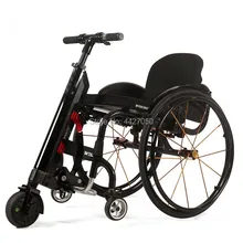 Free shipping 2019 36v 8-inch wheel wheelchair trailer mini ultra-light front electric handbike