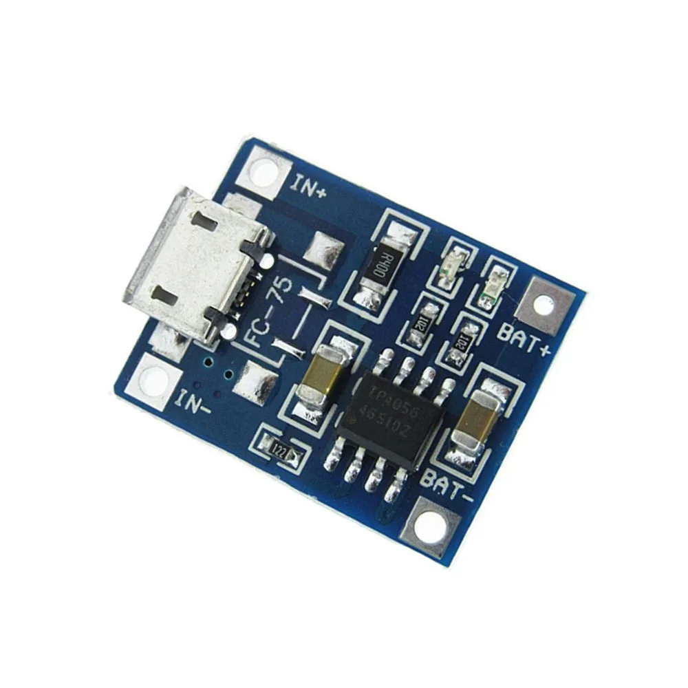 10 шт. TP4056 5В 1A Micro USB 18650 литиевая батарея зарядная плата модуль защиты зарядного