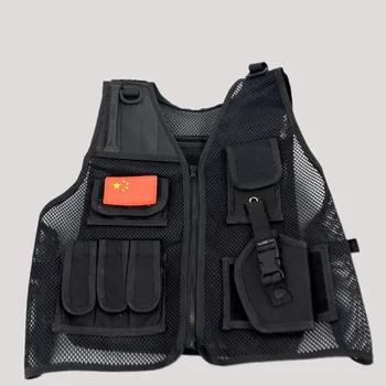 

Summer Camp Children CS Combat Tactical Vest Kid Outdoor Training Hunt Shoot Breathable Multi-pocket Military Protect Waistcoat